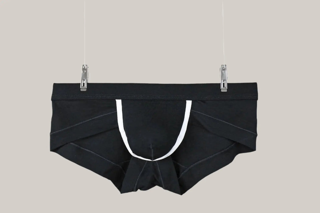 Mens Fashion Underwear Flat Angle Low Black