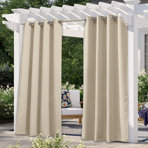Solid Color Outdoor Waterproof And Sun Protection Curtain