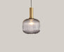 Bar Glass Chandelier Retro Lamps Large smoky grey B