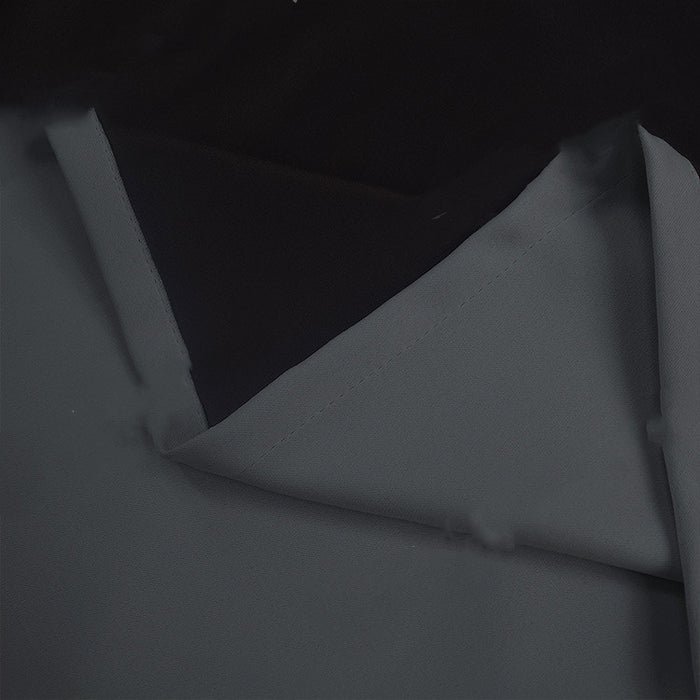 Full Blackout Hot Sale Curtain With Black Lining On The Back Dark Grey
