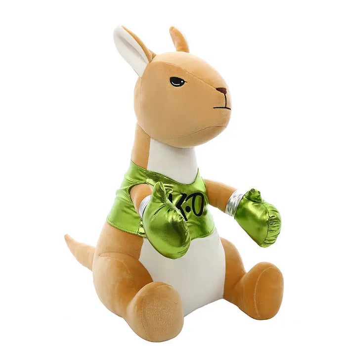 Boxing Kangaroo Plush Toy – 25 to 101 cm, 3 Colors Green