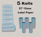 Mini Label Thermal Printer Small Bluetooth Wireless 5rolls of label paper USB