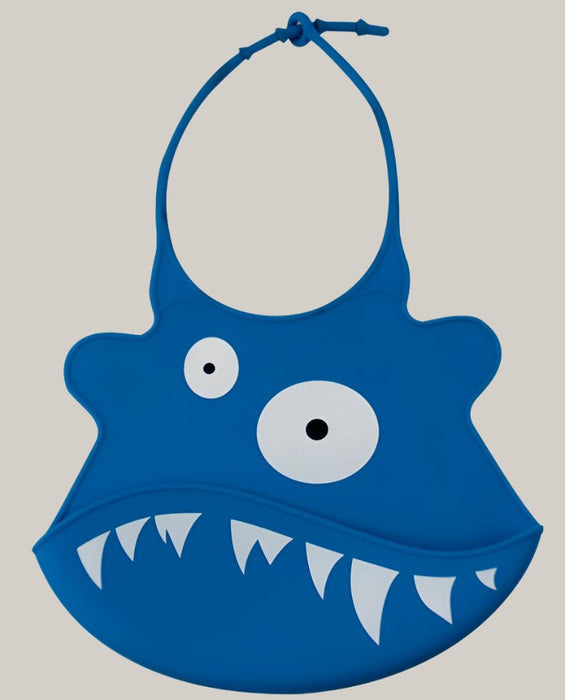 Waterproof Silicone Baby Bib Blue