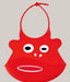 Waterproof Silicone Baby Bib Red