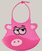 Waterproof Silicone Baby Bib Pink