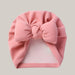 Cotton Baby Beanie with Bow Blusher