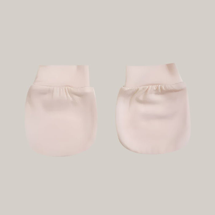 Bamboo Fiber Baby Mittens Pink One size