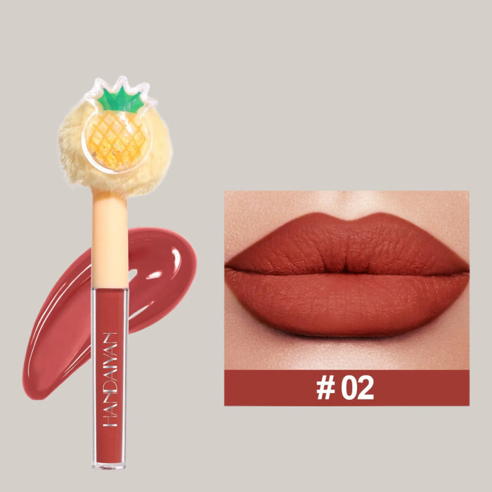 Fruit-Inspired Lip Gloss with Plush Applicator – 4 Shades 02 Colors