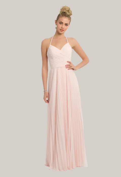 Western Bridesmaid Dresses Pink 02Sling