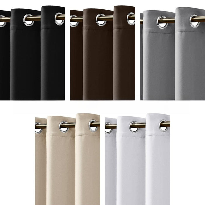 Modern Polyester Room-Darkening Curtain Panel