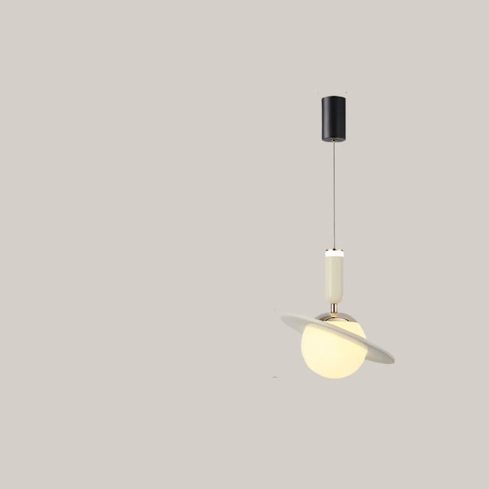 Nordic LED Pendant Light for Children's Rooms Lifting Style White