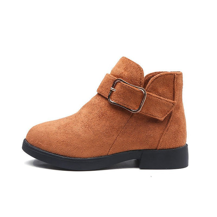 Children's Suede Boots Brown