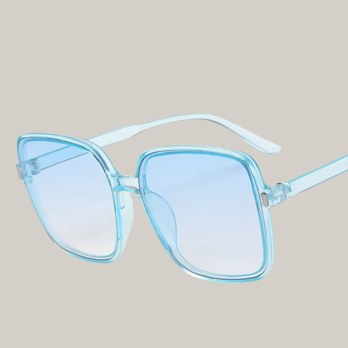 Oversized Square Sunglasses Blue