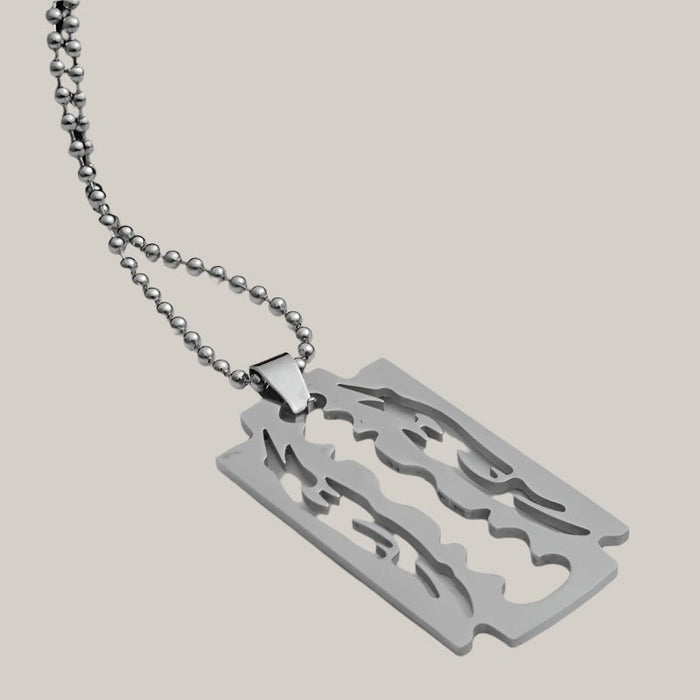 Blade-Style Chain Necklace