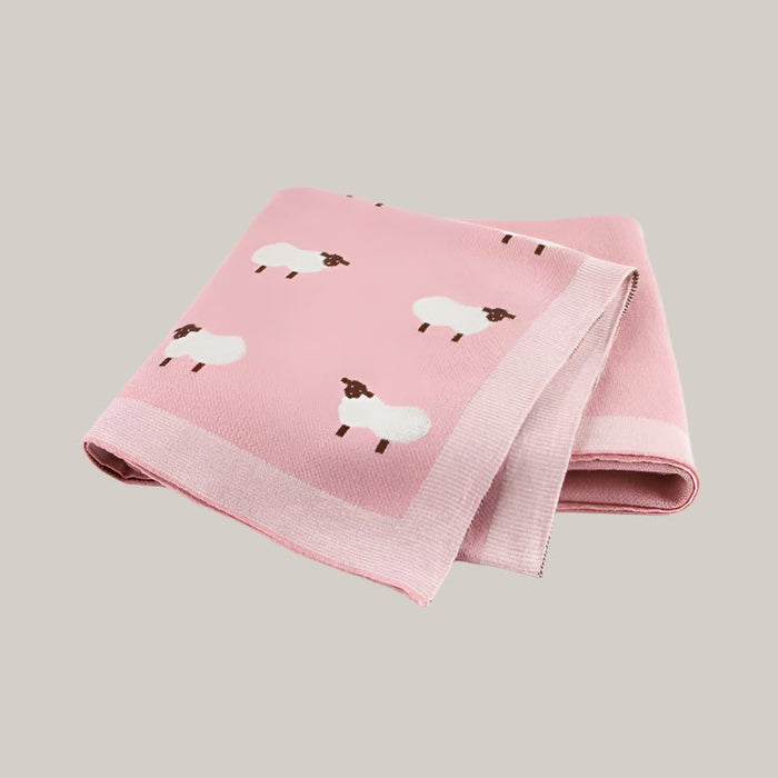 Soft Windproof Baby Blanket Pink 100x80cm