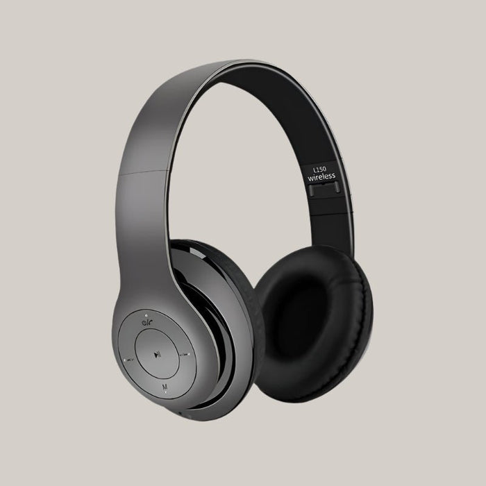 Bluetooth Foldable Expansion Card Gaming Headset Grey