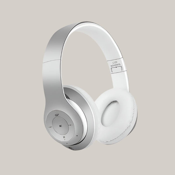 Bluetooth Foldable Expansion Card Gaming Headset Silver