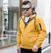Men's Fashion Bomber Parka Jacket Yellow