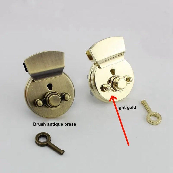 Box And Bag Hardware Lock Catch Accessories Light Gold 10PCS