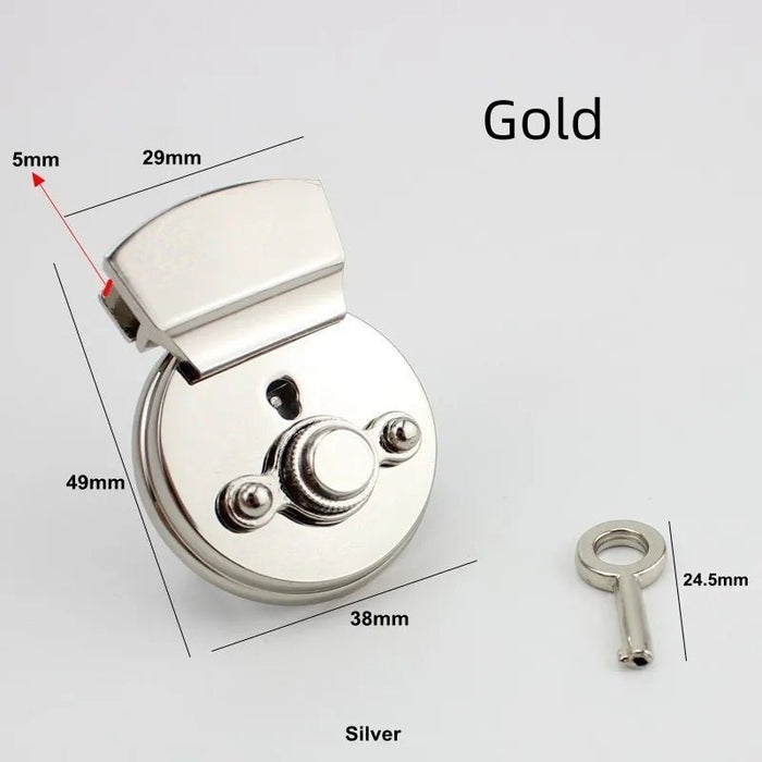 Box And Bag Hardware Lock Catch Accessories Gold 10PCS