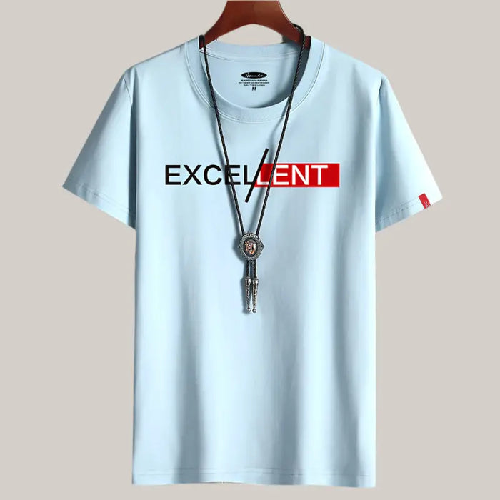 Breathable Men's T-Shirt for Comfort Wear Blue