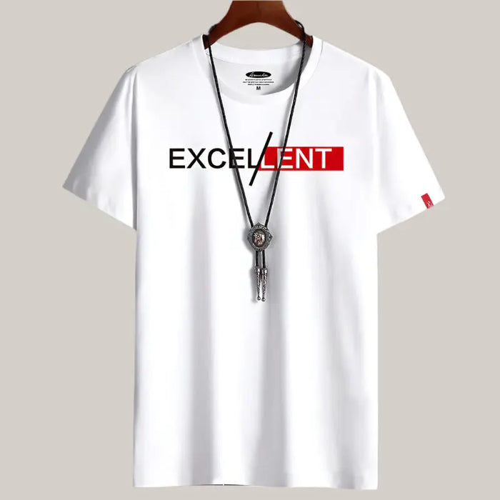 Breathable Men's T-Shirt for Comfort Wear White