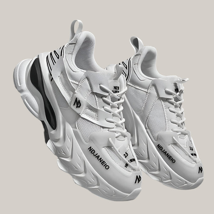 Breathable Mesh Sneakers White