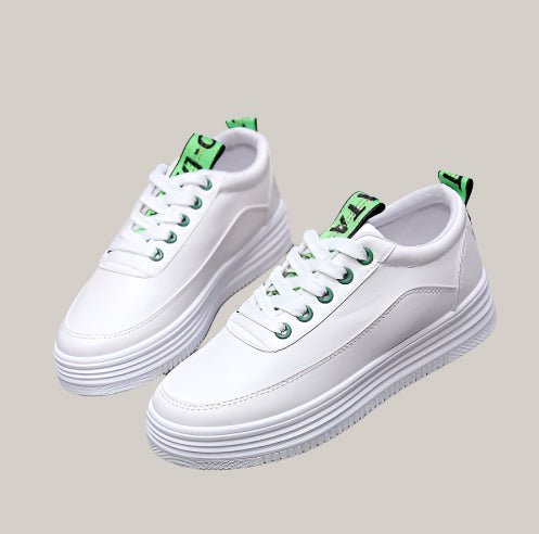 Breathable women Sneaker student casual canvas shoes Green
