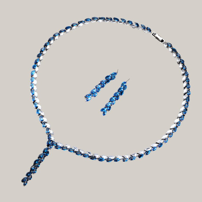 Bridal Jewelry Set Blue