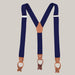 Brown casual suspenders Navy blue