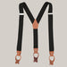 Brown Casual Suspenders Black