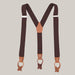 Brown casual suspenders Coffee