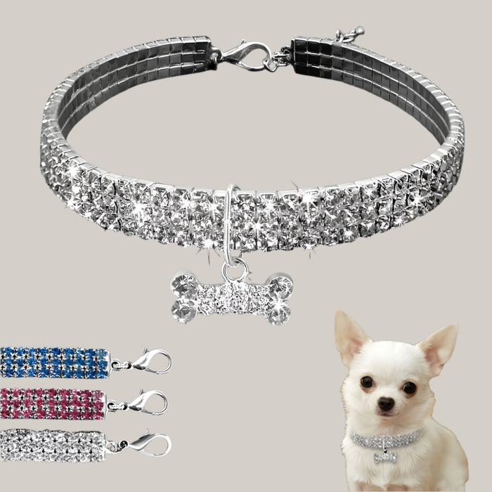 Rhinestone Dog Collar