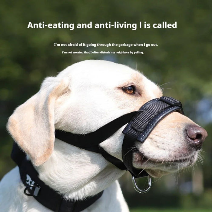 Dog Muzzle Adjustable Anti-bite Anti-barking Dog Muzzle Thickened Soft Foam