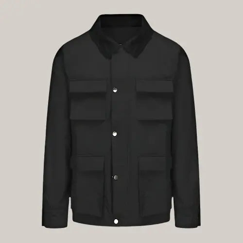 Fashion Solid Color Zipper Jacket Jacket Men