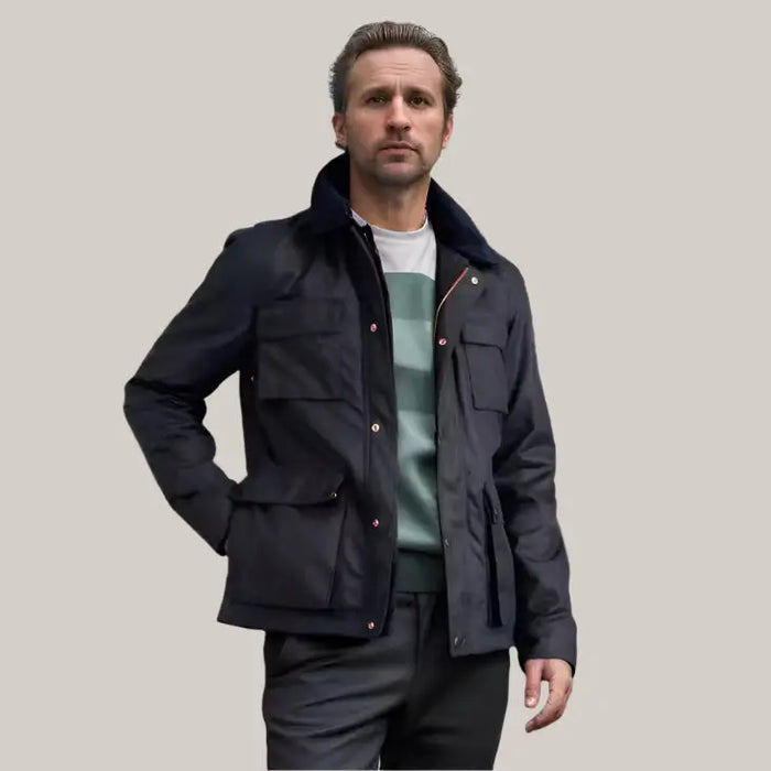 Fashion Solid Color Zipper Jacket Jacket Men