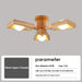 Nordic Solid Wood and Acrylic LED Chandelier 3 Heads