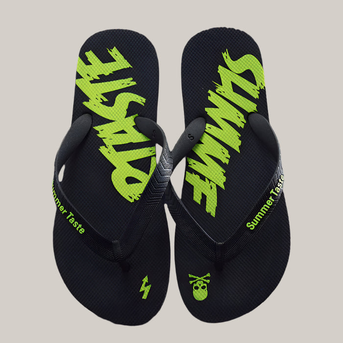 Men's Non-Slip Trendy Flip-Flops Black
