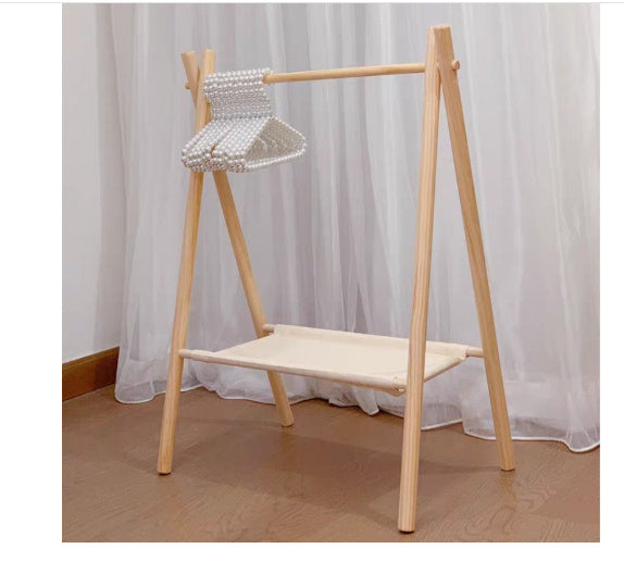 Dog and Cat Bed Wooden hangers without pearls M Medium