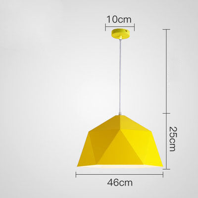 Colorful Mini Pendant Lamp Yellow large
