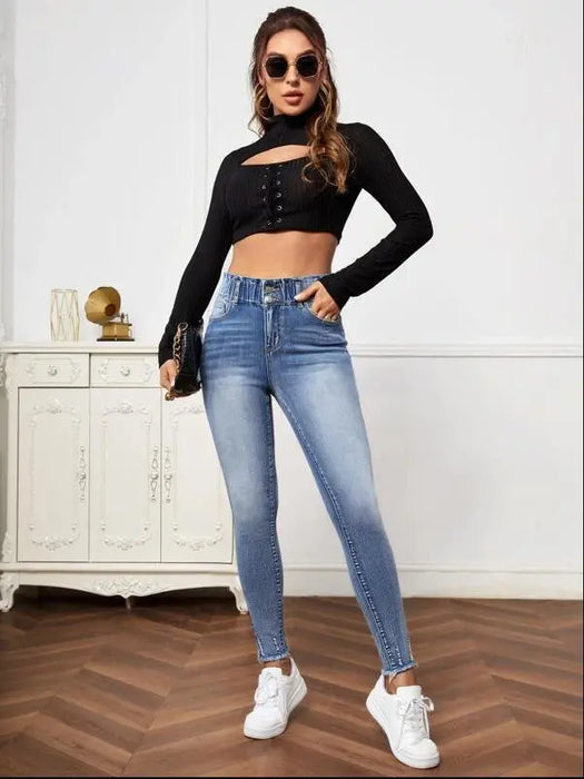 High Elastic Tight Jeans