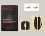 Competitive Non-slip Stickers For Wireless Mice Black