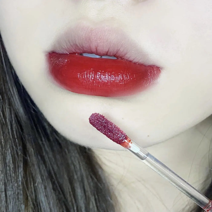 Glass-Mirror Lip Lacquer, 6 Shades 3 Strawberry Bubble