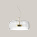 Jellyfish-Shaped Iron and Glass LED Chandelier