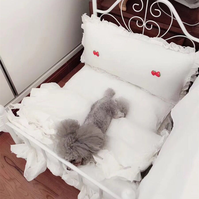 Dog and Cat Bed White