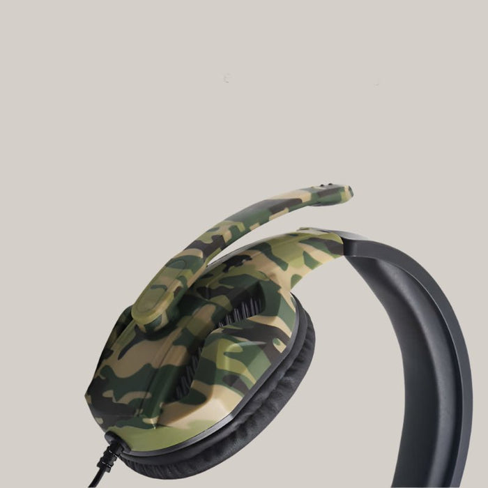 Camouflage gaming headset