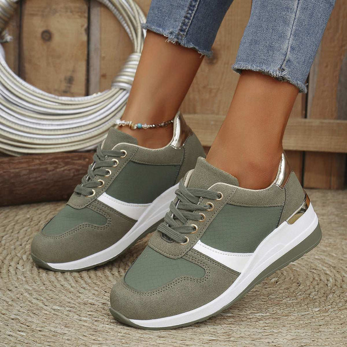 Women's Plus-Size Lace-Up Sneakers