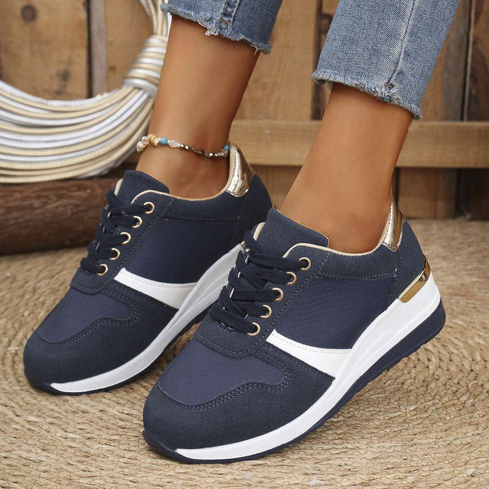 Women's Plus-Size Lace-Up Sneakers