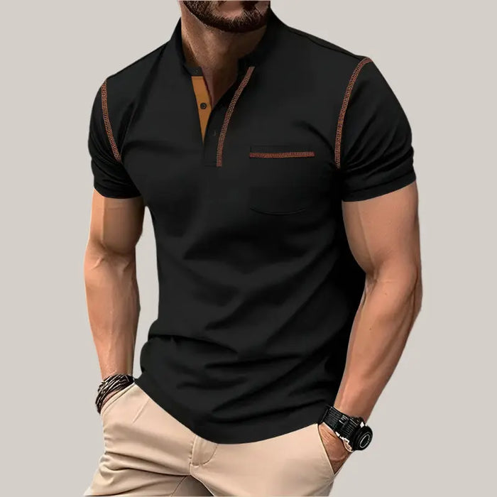 Casual Polo Shirt for Men - Stylish & Comfortable Black