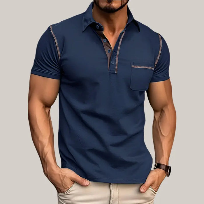 Casual Polo Shirt for Men - Stylish & Comfortable Royal blue